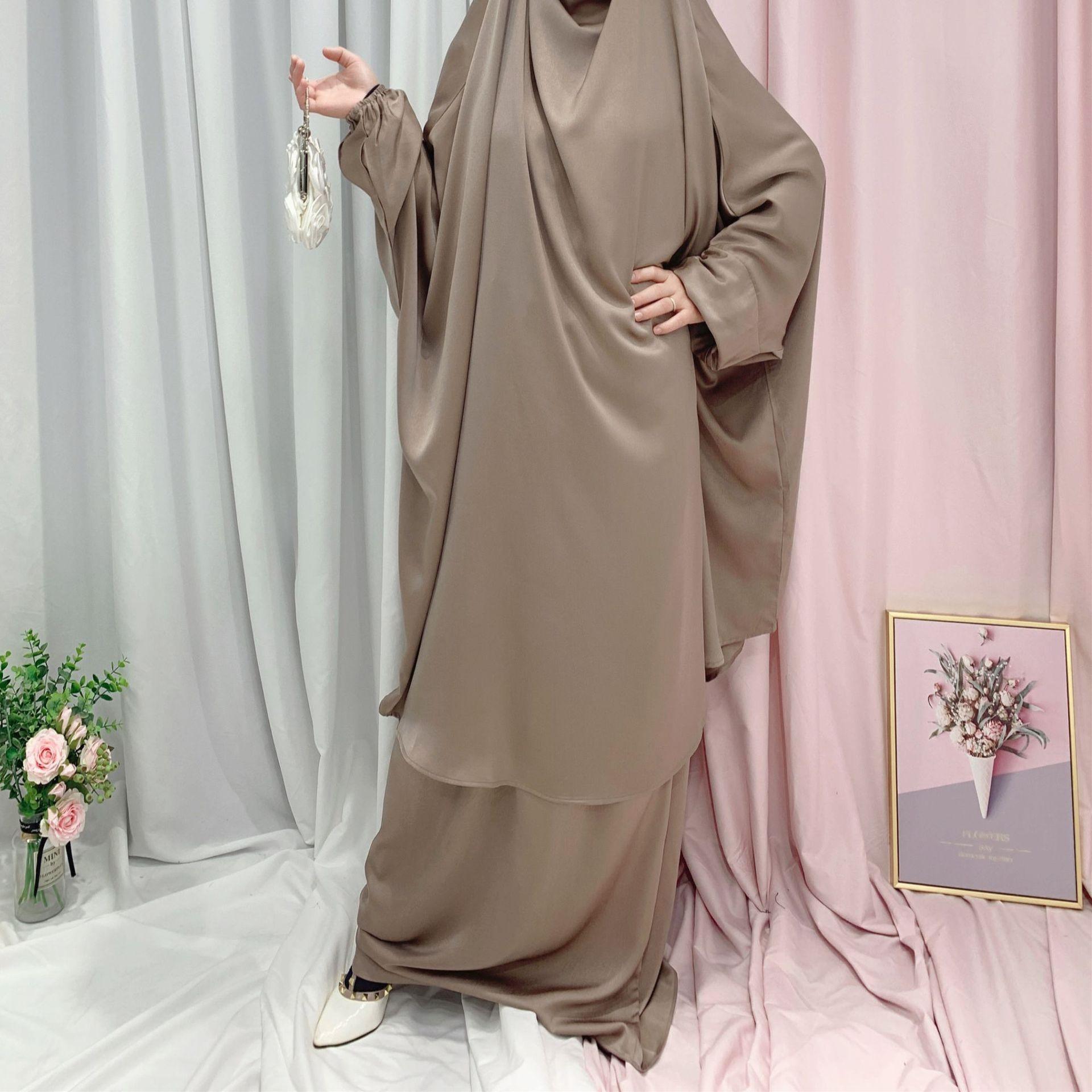 MJ008 Nida Fabric 2 - Piece Set Jilbab - Mariam's Collection