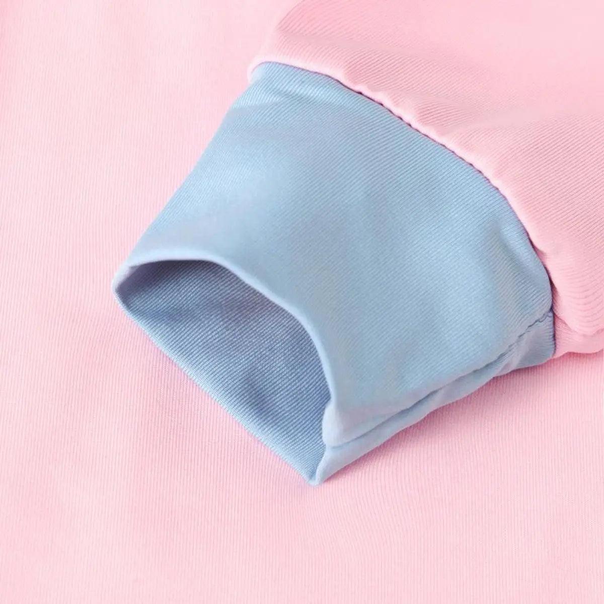 MJ012 Solid Two Colour Two Piece Kids Jlibab - Mariam's Collection