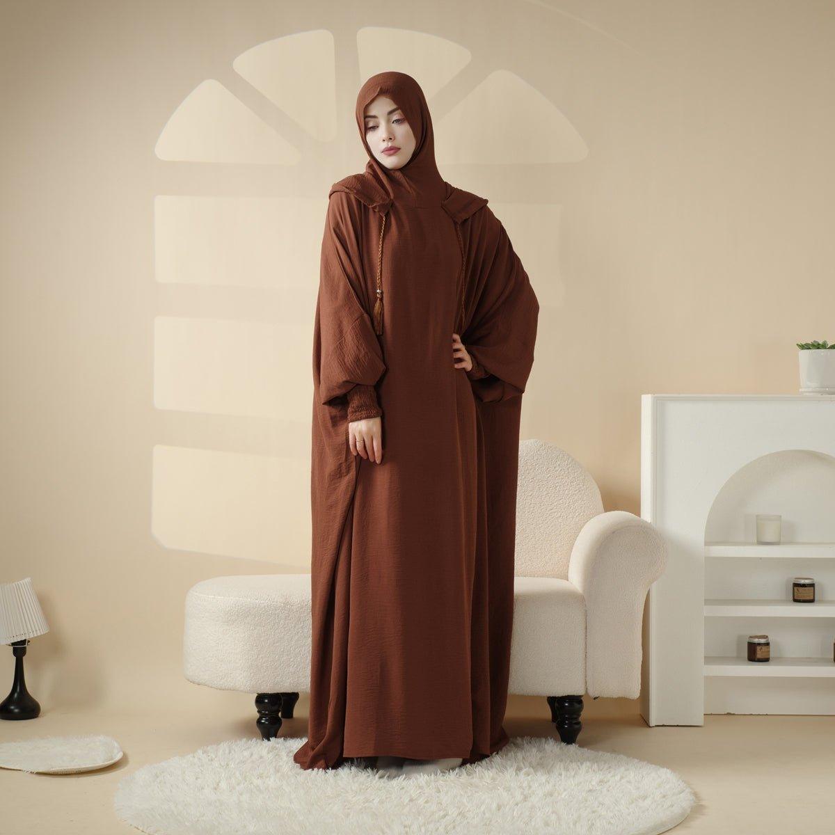 MJ015 Solid Stylish Cap Jilbab - Mariam's Collection