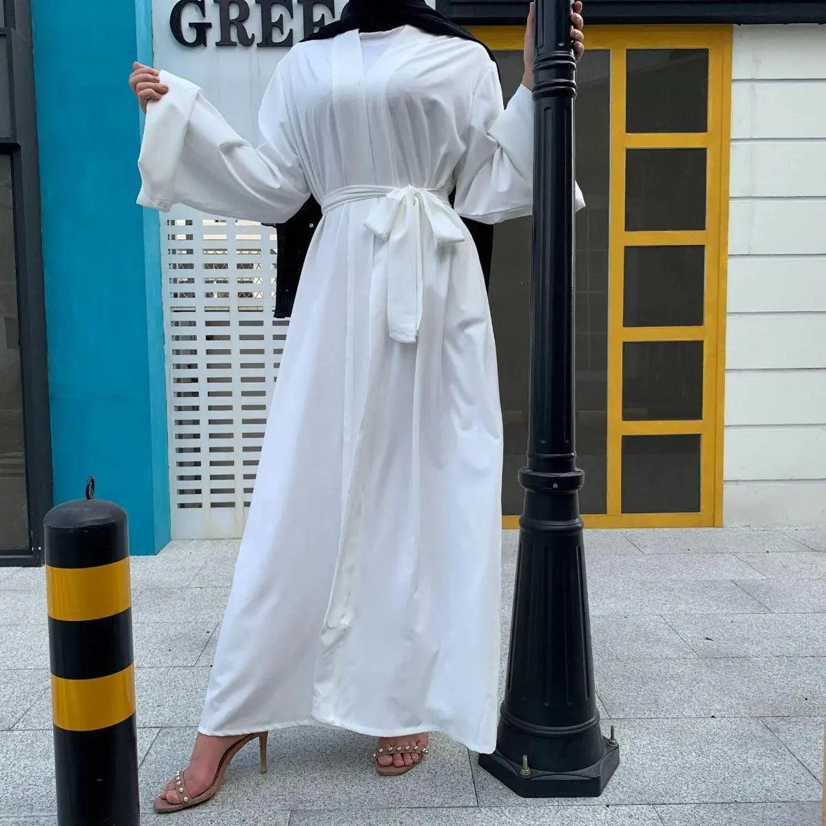 Basic Plain Open Abaya (MOA005)