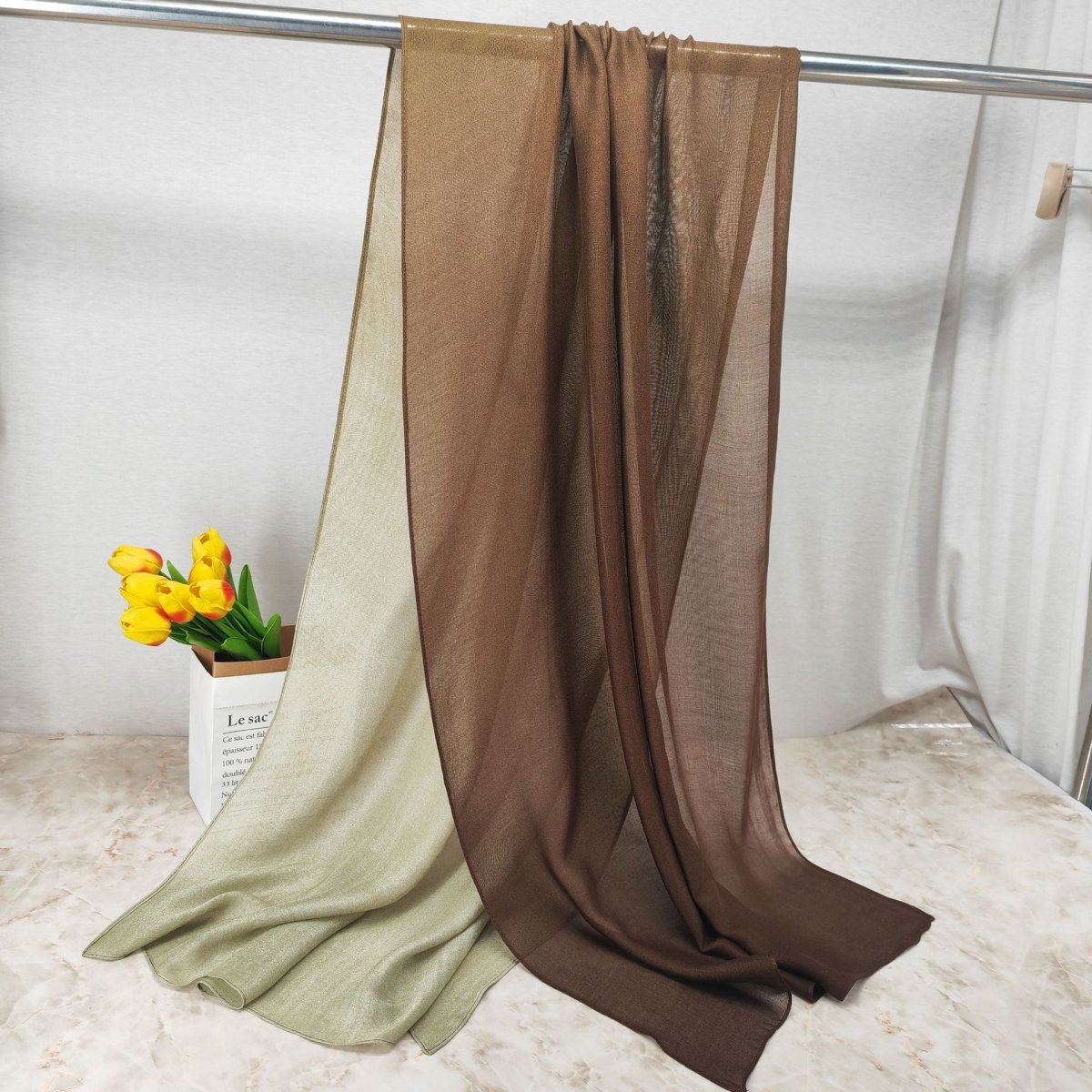 Modal Gradient Soft Hijab Color Transition Hijab (MH162) - Mariam's Collection