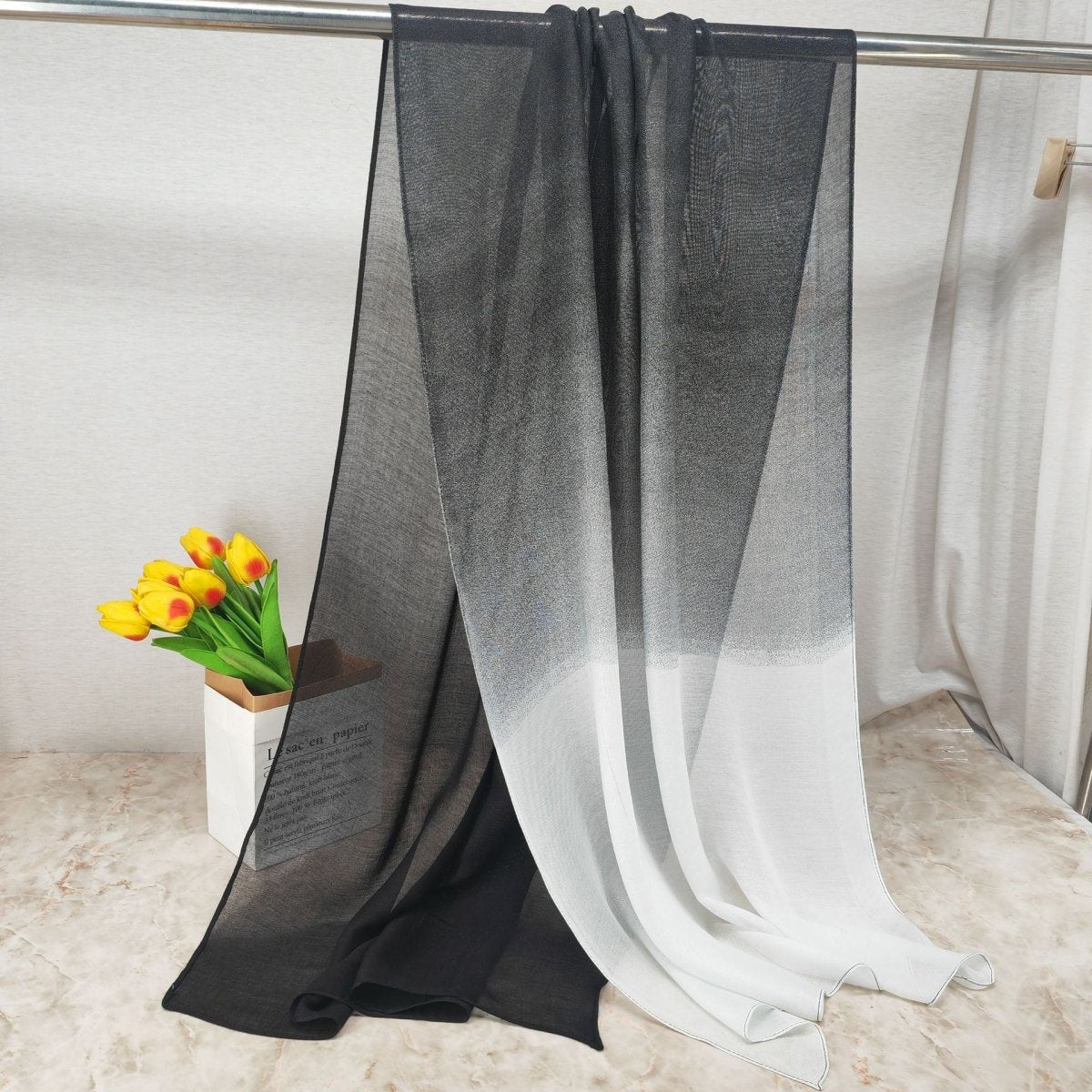 Modal Gradient Soft Hijab Color Transition Hijab (MH162) - Mariam's Collection