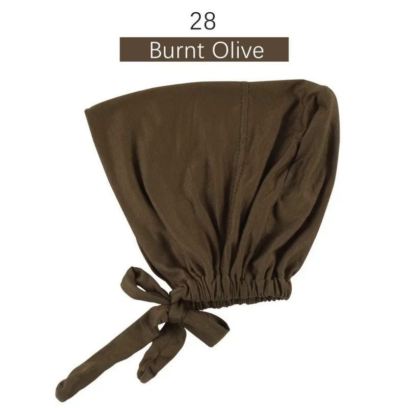 Modal Tie - Back Under Cap | Adjustable Hijab Bonnet(MH200) - Mariam's Collection