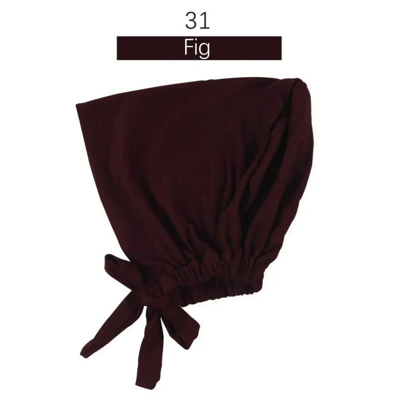 Modal Tie - Back Under Cap | Adjustable Hijab Bonnet(MH200) - Mariam's Collection