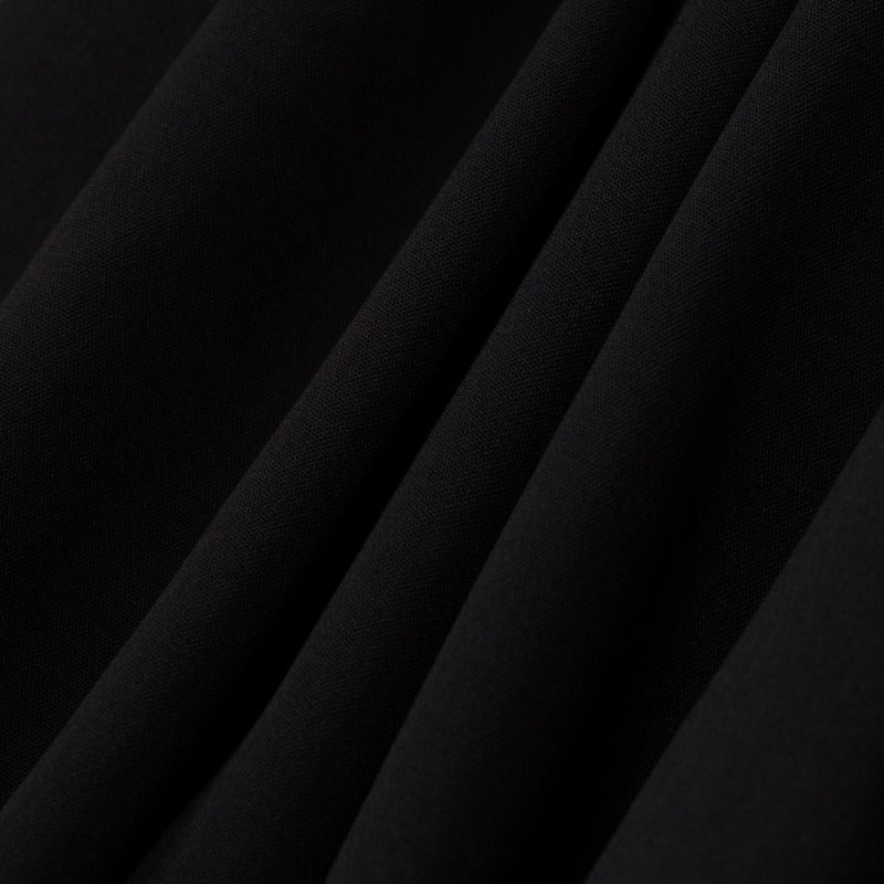 Modest Cardigan Black Robe Beaded Cuff Abaya with Layered Sleeves Elegant Design.(MOA136) - Mariam's Collection