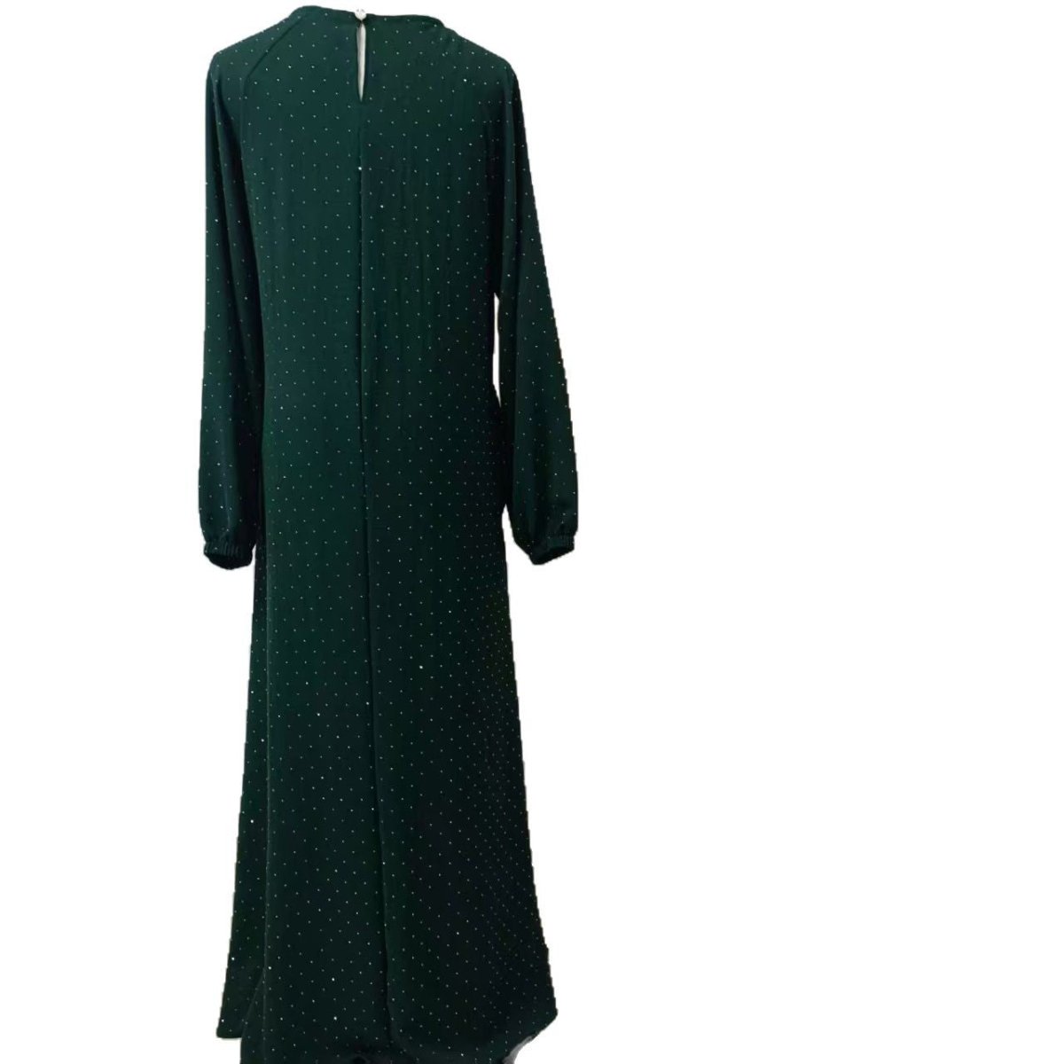 Modest Diamond Dot with Adjustable Belt Muslim Women Abaya.(MA158) - Mariam's Collection