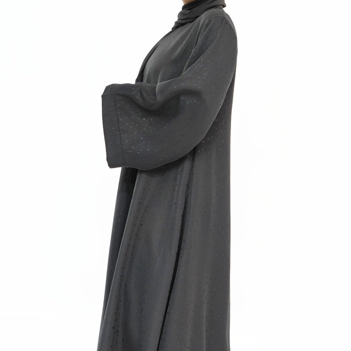 Modest Elegant Solid Color Abaya Robe with Wide Sleeves & Detachable Belt(MA279) - Mariam's Collection