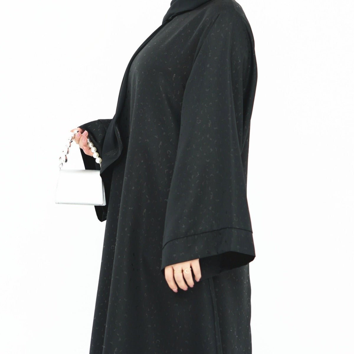Modest Elegant Solid Color Abaya Robe with Wide Sleeves & Detachable Belt(MA279) - Mariam's Collection
