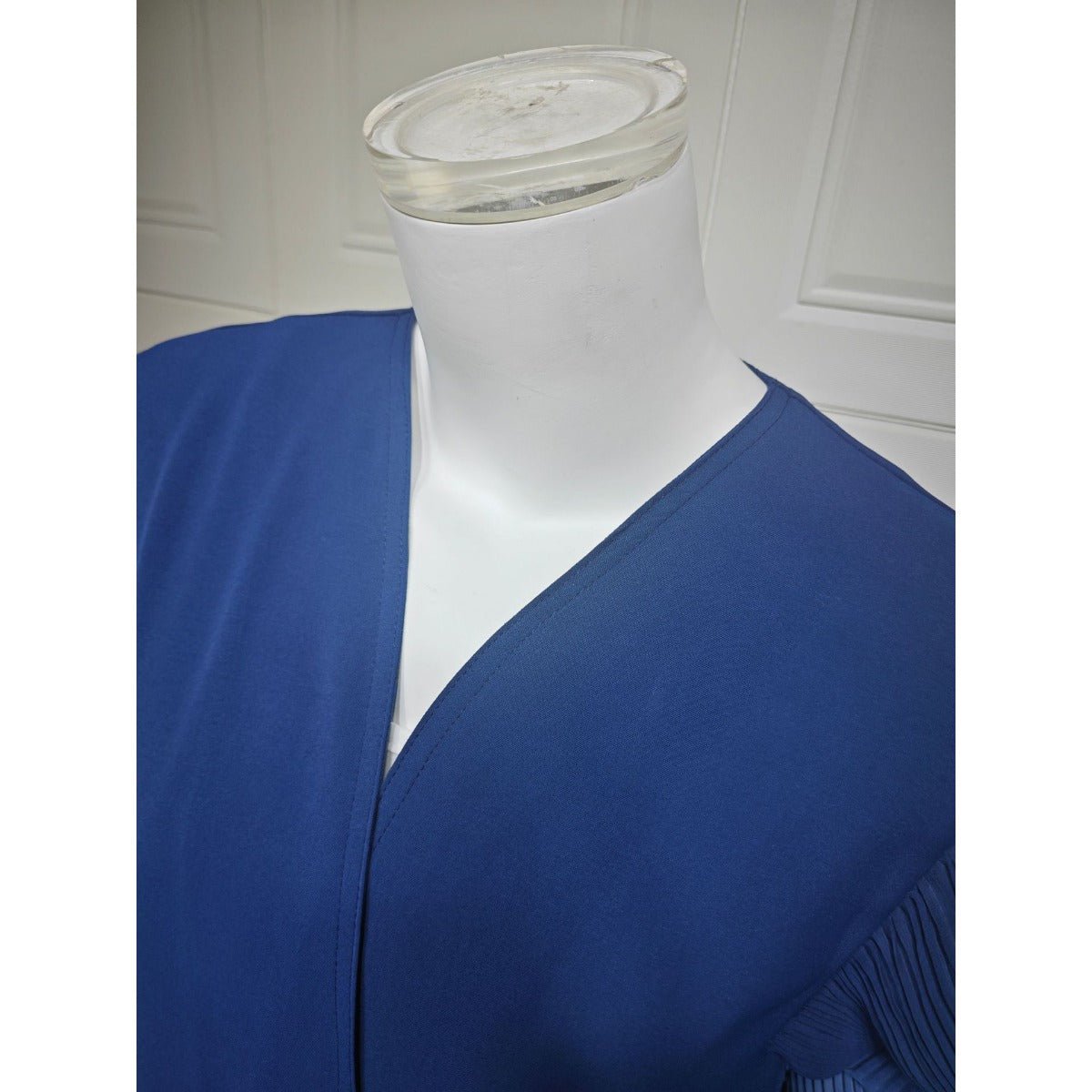 Modest Luxury Lumina Pleated Fan Sleeve Ombre Jacket Outerwear Abaya Cover - Up(MOA198) - Mariam's Collection