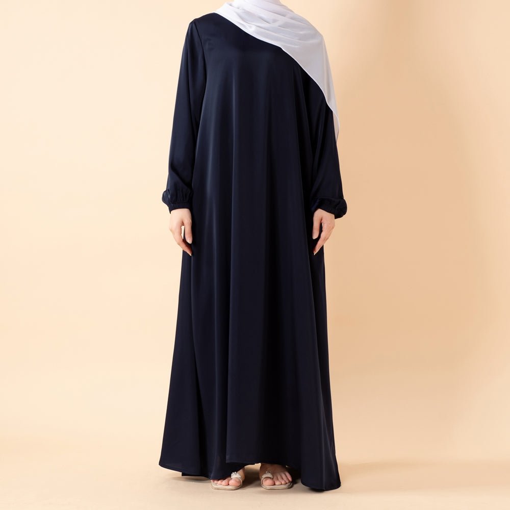Modest Luxury Premium Satin Abaya | Umbrella Cut Abaya(MA311) - Mariam's Collection