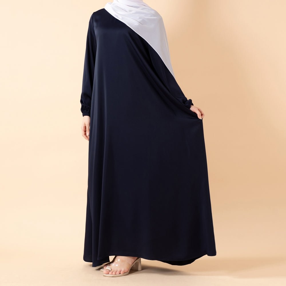 Modest Luxury Premium Satin Abaya | Umbrella Cut Abaya(MA311) - Mariam's Collection