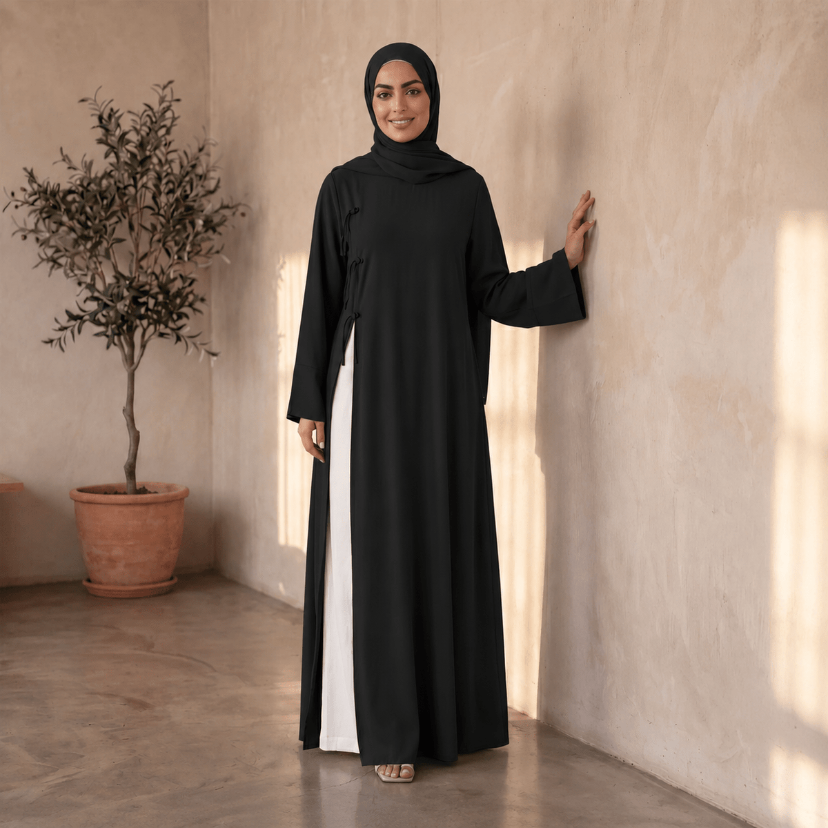 Modest Nida Longline Tunic Top (MS420) - Mariam's Collection