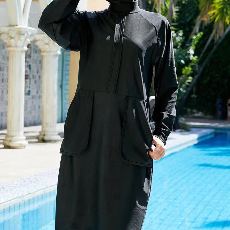 Modest Swimsuit For Muslima, Islamic Burkini Swim Suit, Islamic Swimwear With Hijab (MB021) - Mariam's Collection