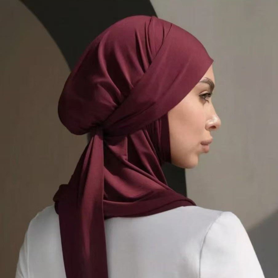 Modesty Effortless Adjustable Hijab Undercap with Ties (MH157) - Mariam's Collection