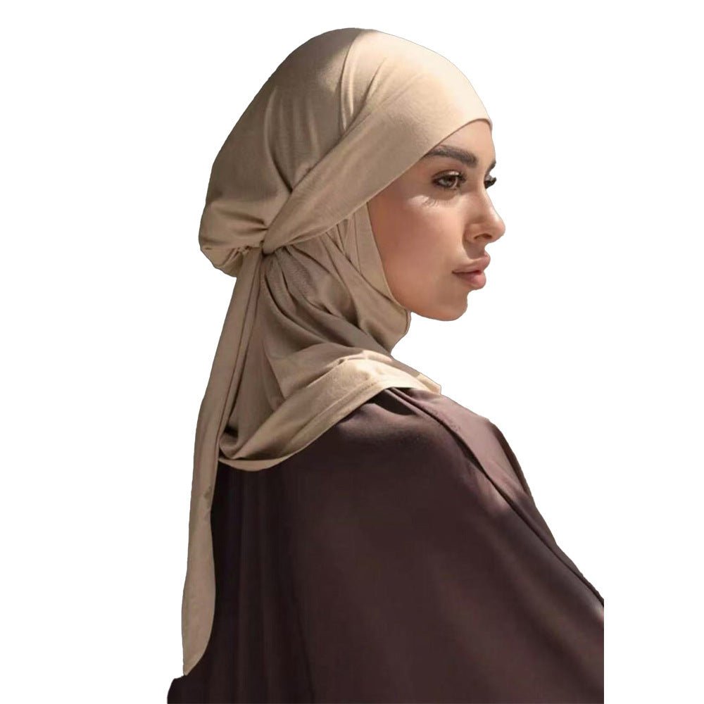 Modesty Effortless Adjustable Hijab Undercap with Ties (MH157) - Mariam's Collection