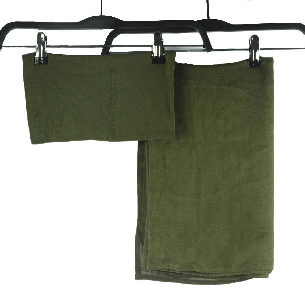 Modesty Pure Color Hijab & Undercap 2 - Piece Set (MH174) - Mariam's Collection