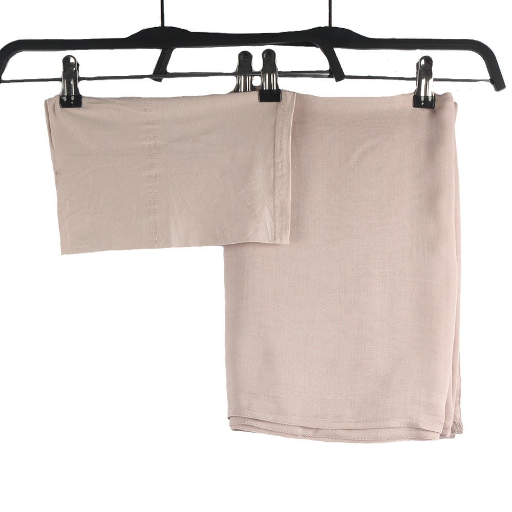 Modesty Pure Color Hijab & Undercap 2 - Piece Set (MH174) - Mariam's Collection