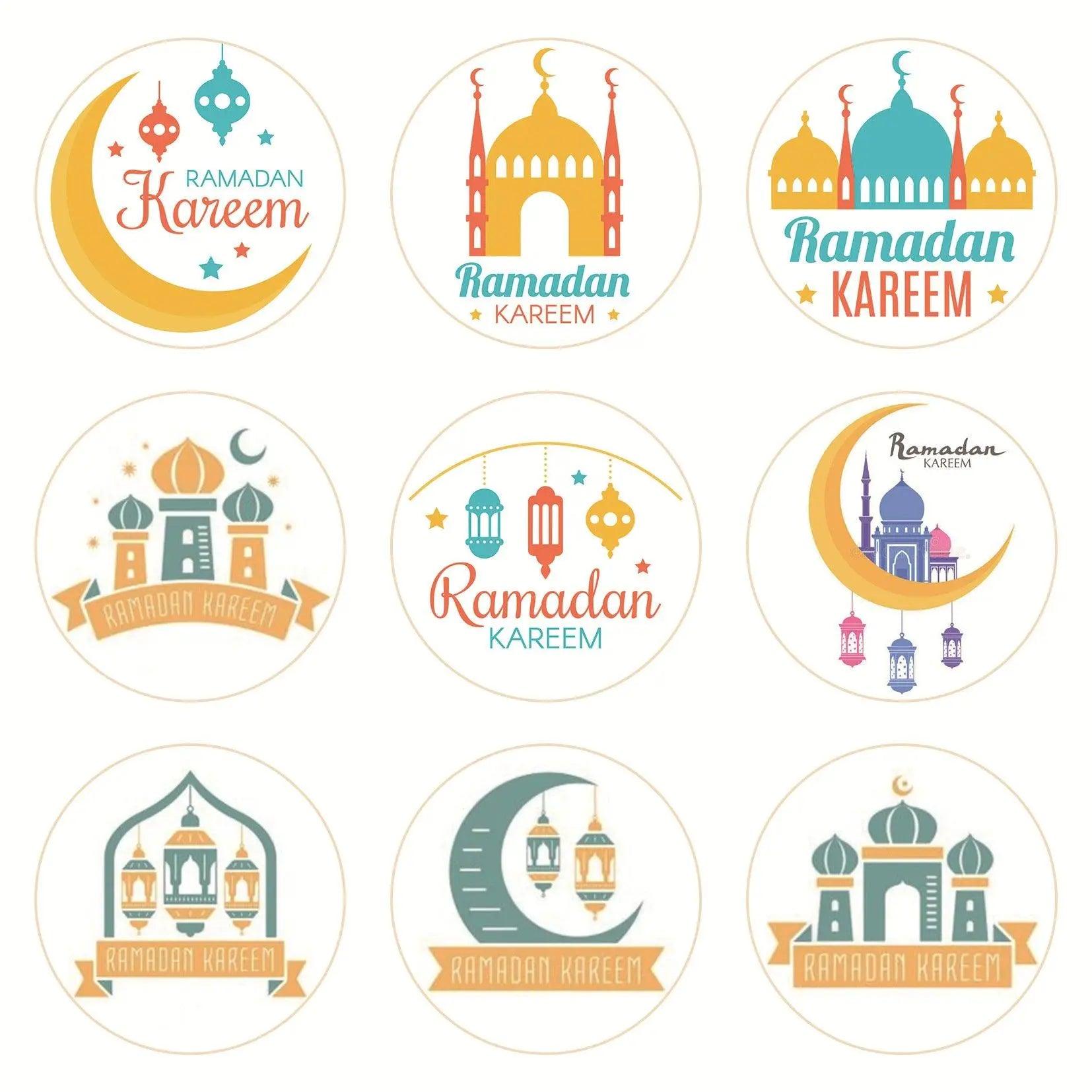 MR014 Ramadan Sticker, 90 Pcs Stickers Eid Mubarak Decoration - Mariam's Collection