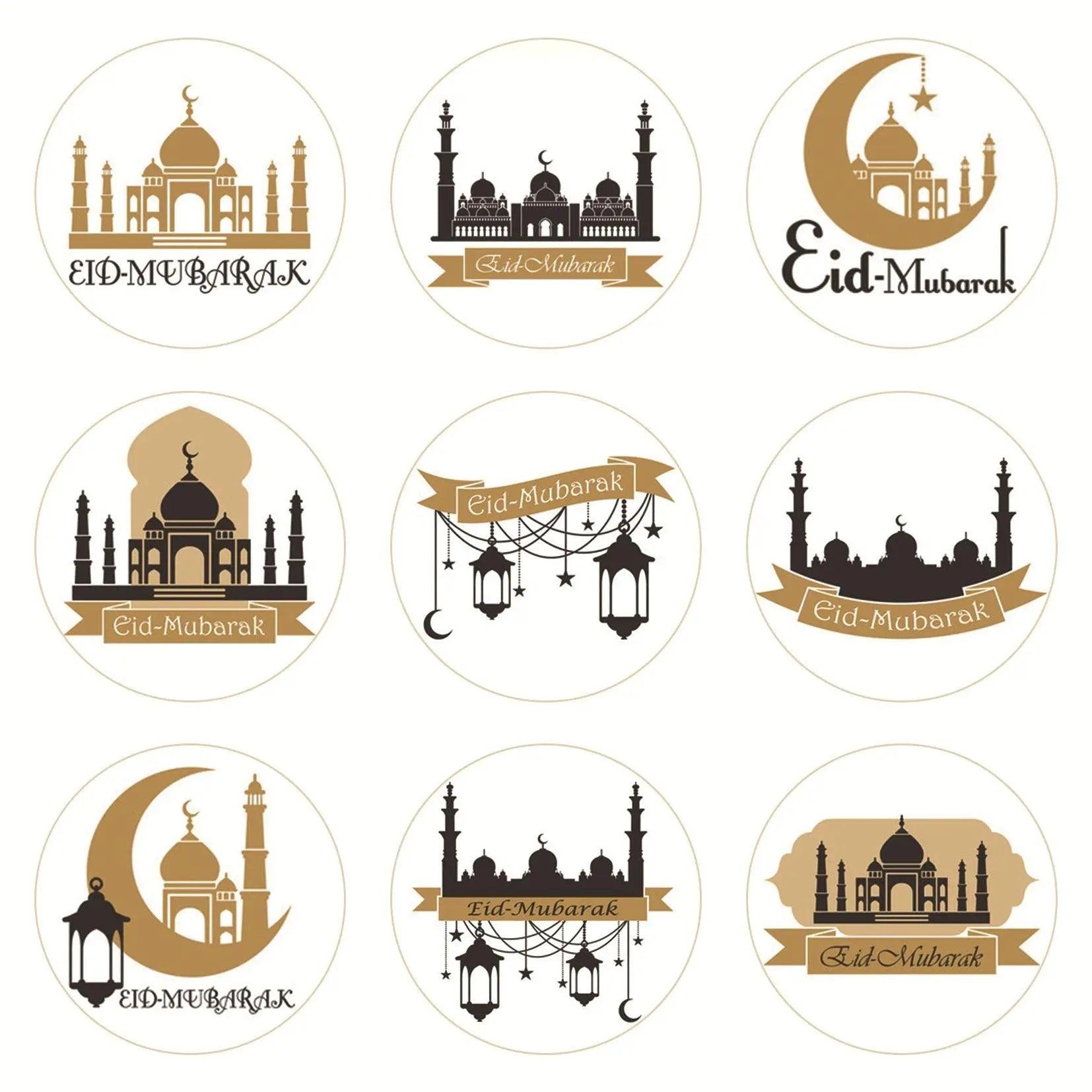 MR014 Ramadan Sticker, 90 Pcs Stickers Eid Mubarak Decoration - Mariam's Collection