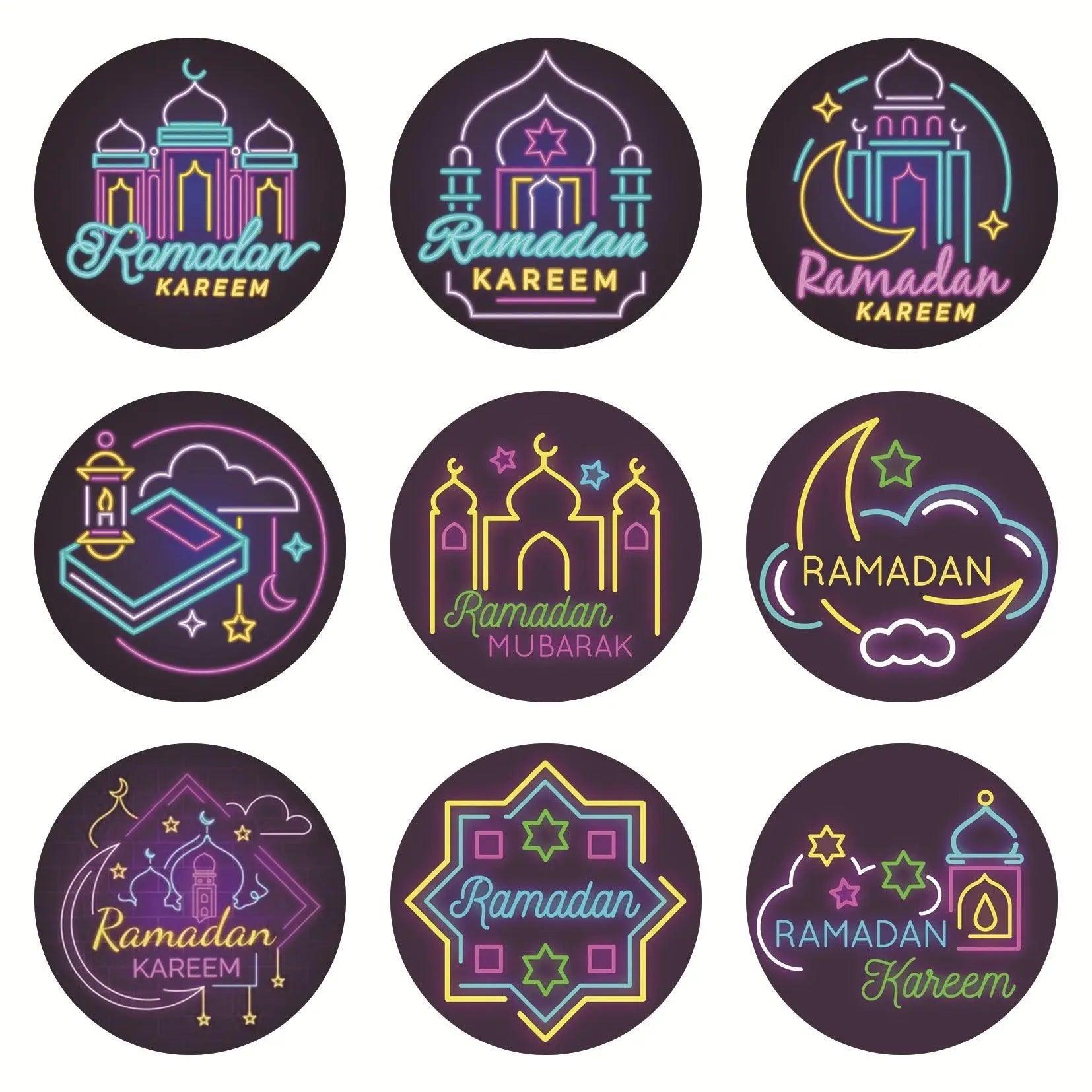 MR014 Ramadan Sticker, 90 Pcs Stickers Eid Mubarak Decoration - Mariam's Collection