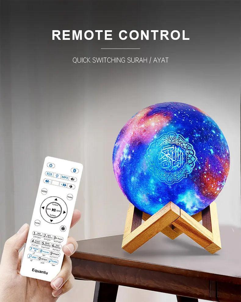MR033 Color Moon Light Bluetooth Quran Speaker, QB512 Smart App Control Night Light - Mariam's Collection
