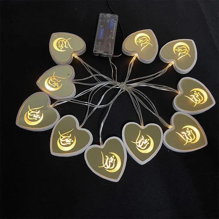 MR040 LED Moon Leaf Shape Lamp, Ramadan Decoration - Mariam's Collection