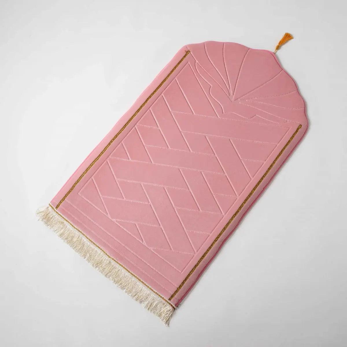 MR053 Thickened Embossed Flannel Prayer Mat - Mariam's Collection