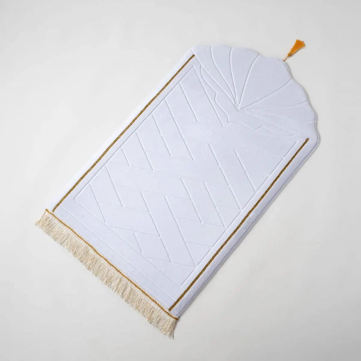 MR053 Thickened Embossed Flannel Prayer Mat - Mariam's Collection