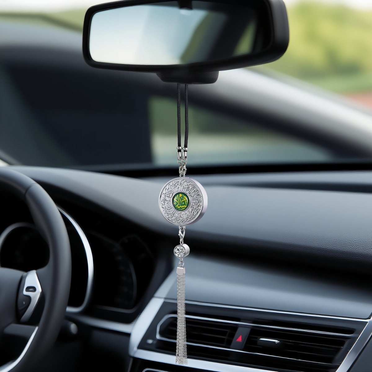 Muslim Car Accessories: Alloy Islamic Hanging Ornaments with Perfume Diffuser (MAC238) - Mariam's Collection