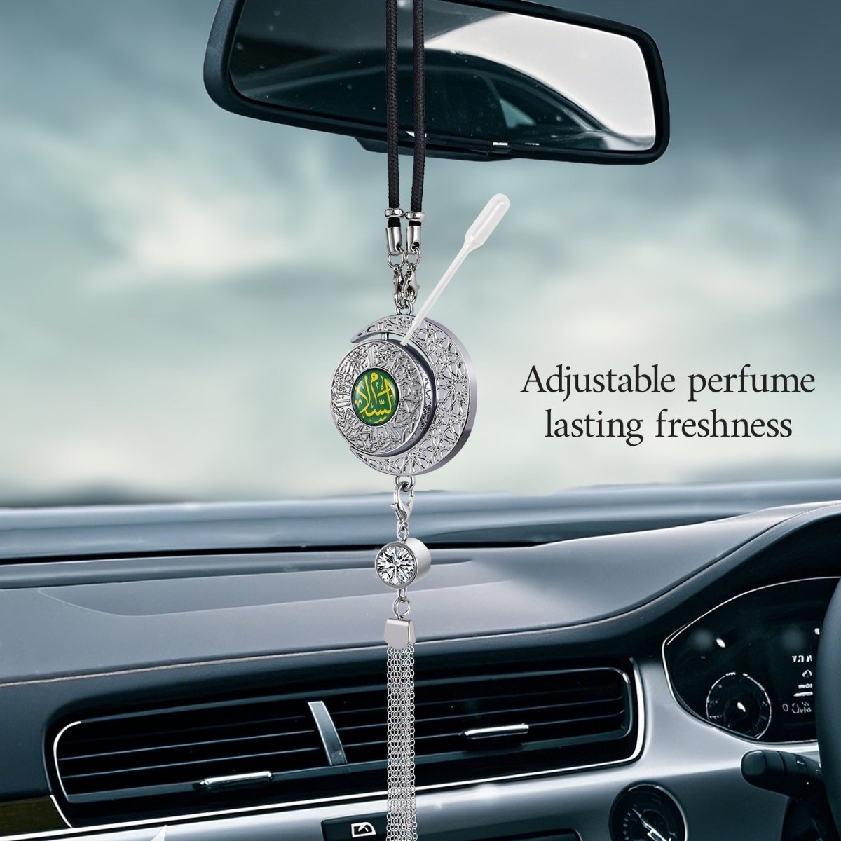 Islamic Hanging Car Accessory Made From Alloy | Quranic Ayat Car Hanging Ornament