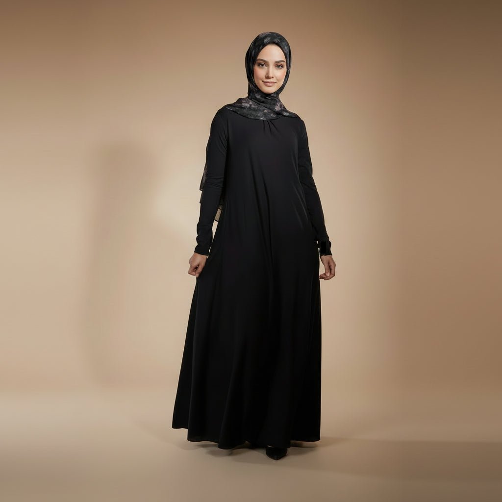 Natural Stretch Premium Lenzing™ Modal A - Line Dress (MA357) - Mariam's Collection