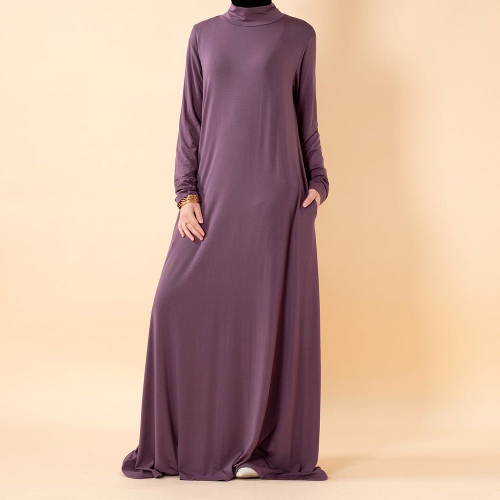 Natural Stretch Premium Lenzing™ Modal A - Line Dress (MA357) - Mariam's Collection