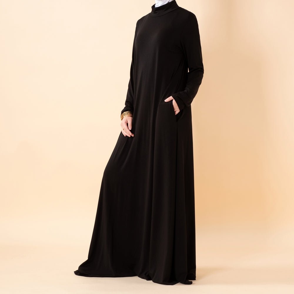 Natural Stretch Premium Lenzing™ Modal A - Line Dress (MA357) - Mariam's Collection