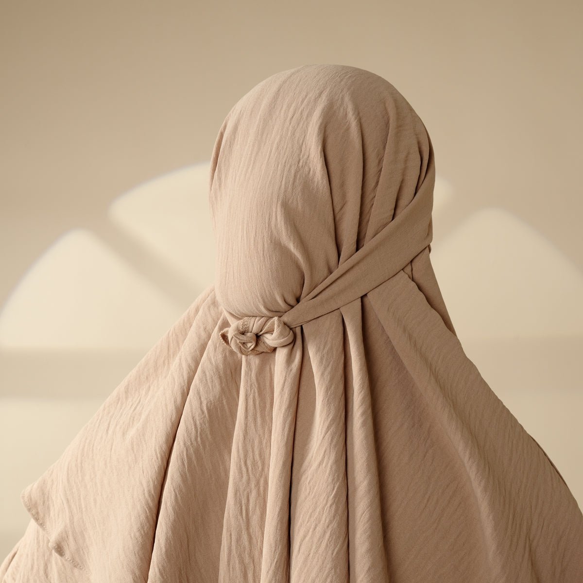 New Two - Layer Crepe Khimar (MK010) - Mariam's Collection