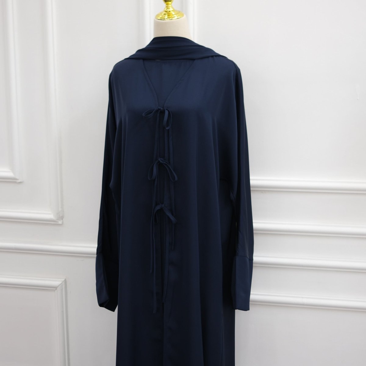 Nida Three-Piece Open Abaya Set(MOA340) - Mariam's Collection