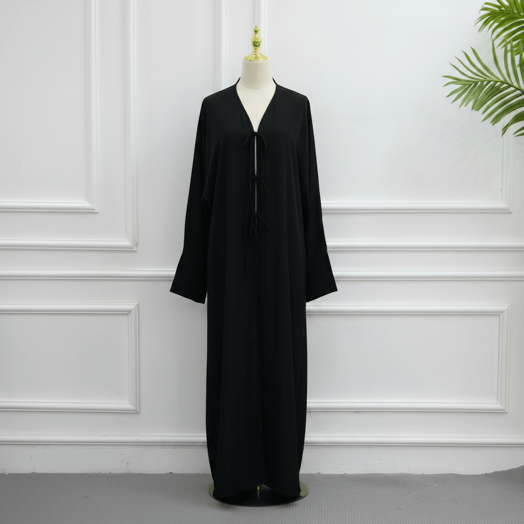 Nida Three-Piece Open Abaya Set(MOA340) - Mariam's Collection