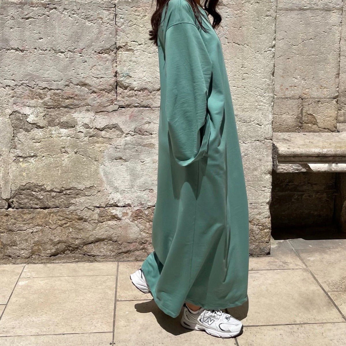 Oversized Casual Maxi Dress Abaya(MA281) - Mariam's Collection