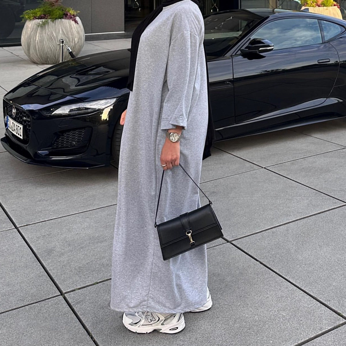Oversized Casual Maxi Dress Abaya(MA281) - Mariam's Collection