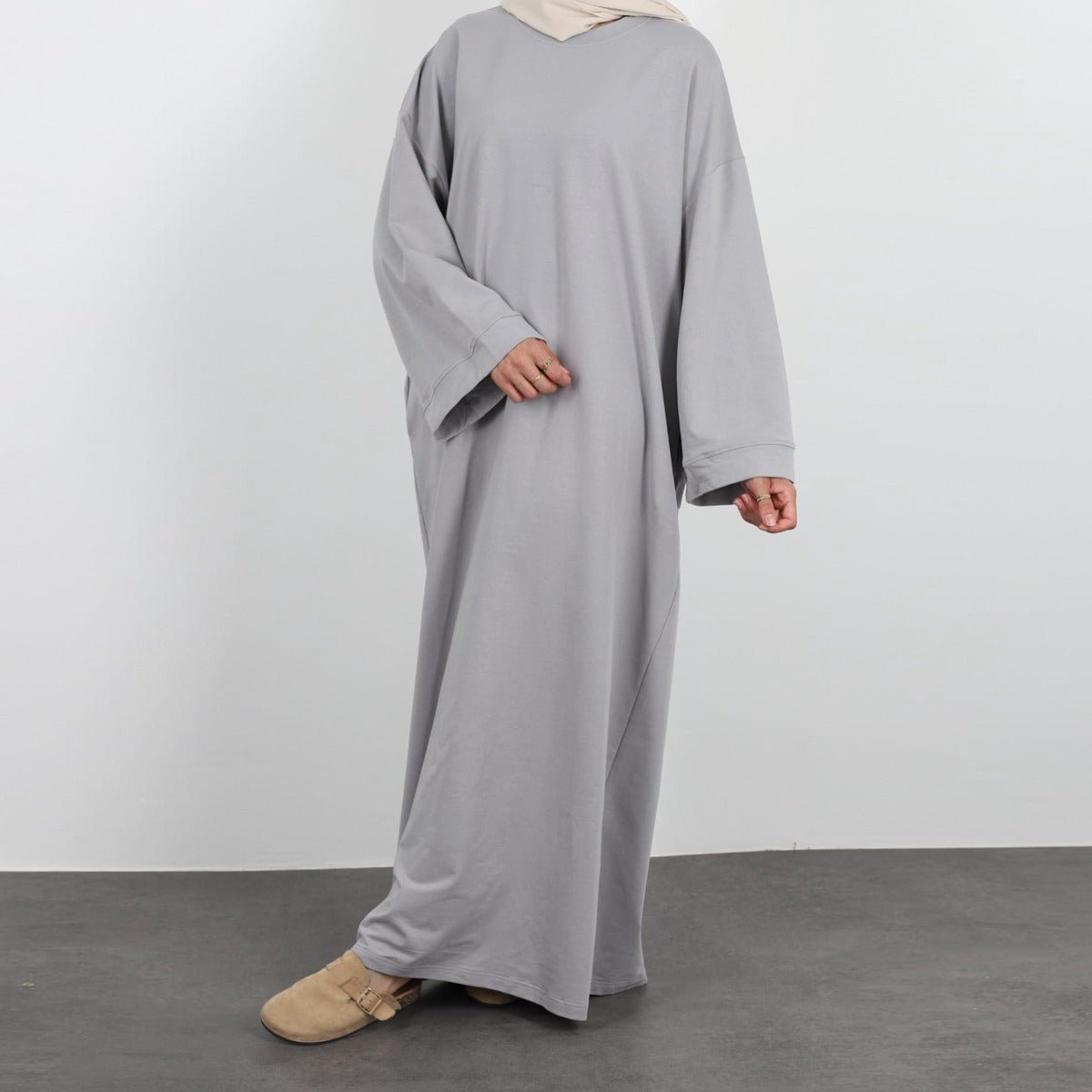 Oversized Casual Maxi Dress Abaya(MA281) - Mariam's Collection