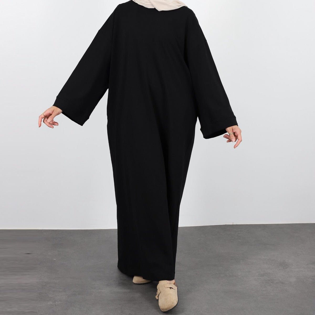 Oversized Casual Maxi Dress Abaya(MA281) - Mariam's Collection