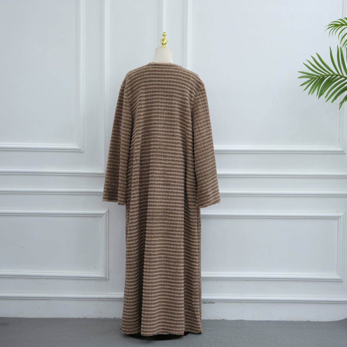 Oversized Fuzzy Knit Maxi Cardigan(MOA350) - Mariam's Collection