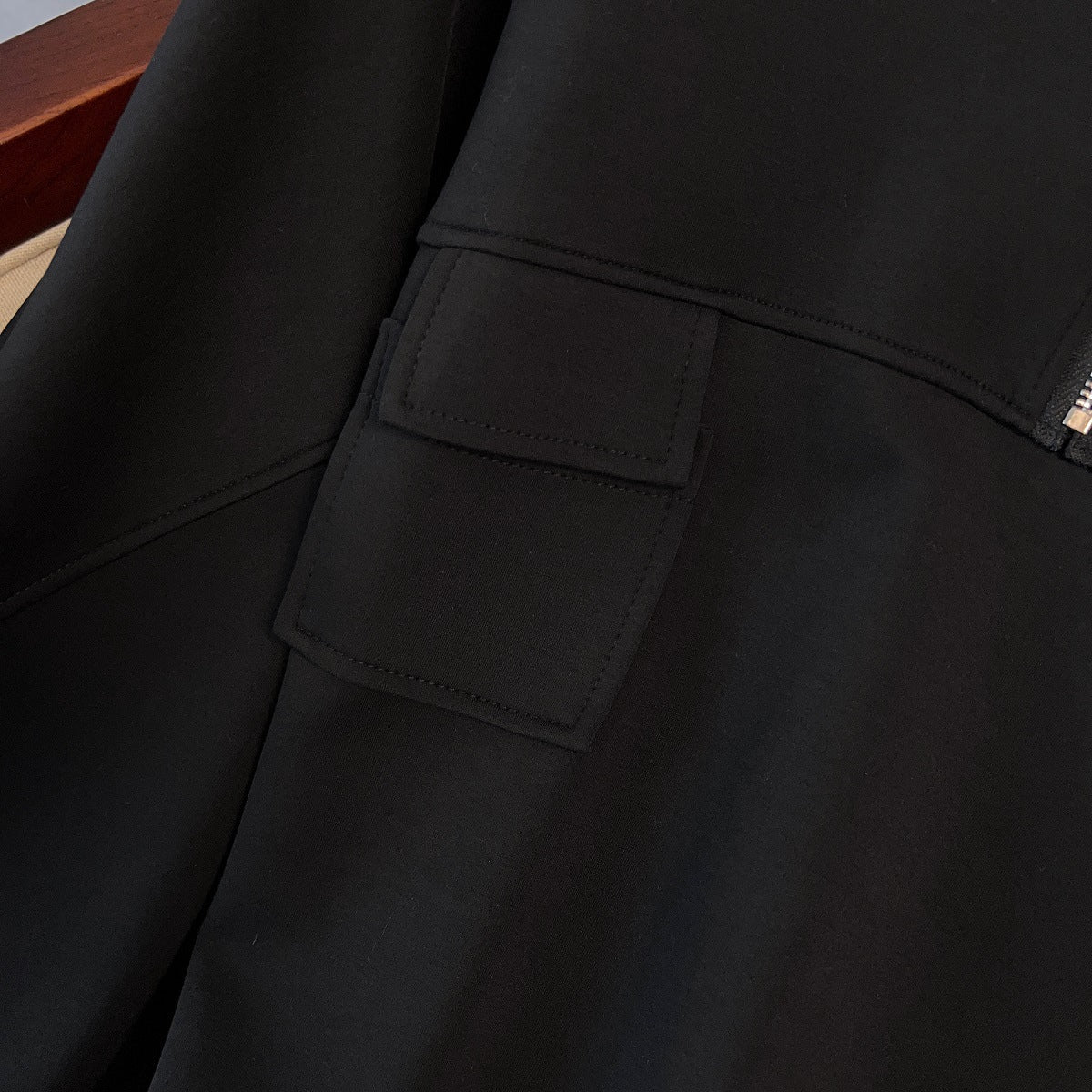 Oversized Half - Zip Hoodie Dress | Plus Size Midi Sweatshirt Dress(MS196) - Mariam's Collection