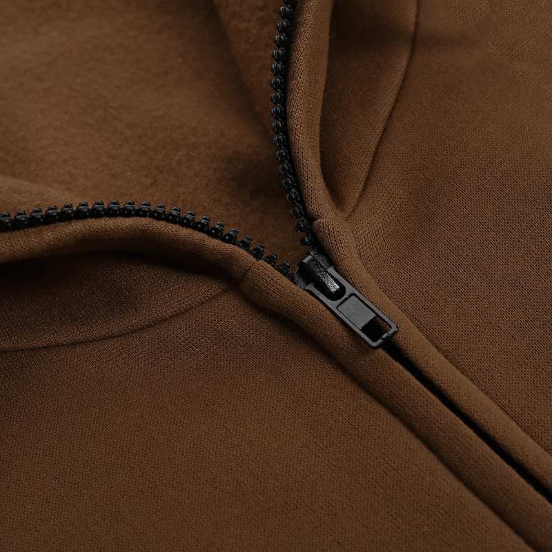 Oversized Hooded Zip - Up Maxi Dress(MS163) - Mariam's Collection