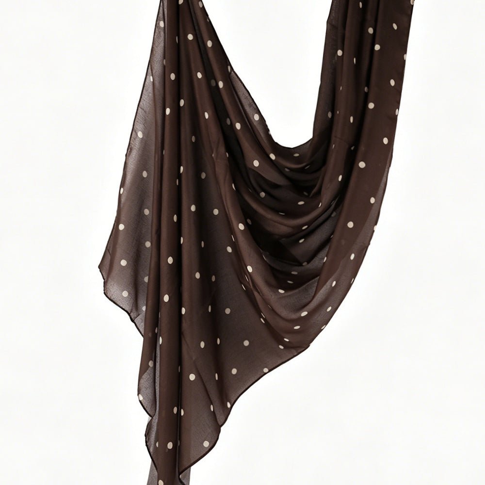 Polka Dot Hijab Scarf(MH230) - Mariam's Collection