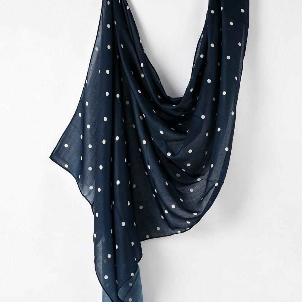Polka Dot Hijab Scarf(MH230) - Mariam's Collection