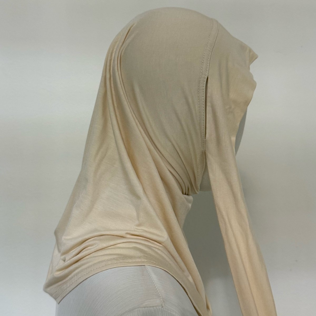 Premium Cotton Modal Hijab Undercap — Tie-Strap & Sports Friendly (MH223) - Mariam's Collection