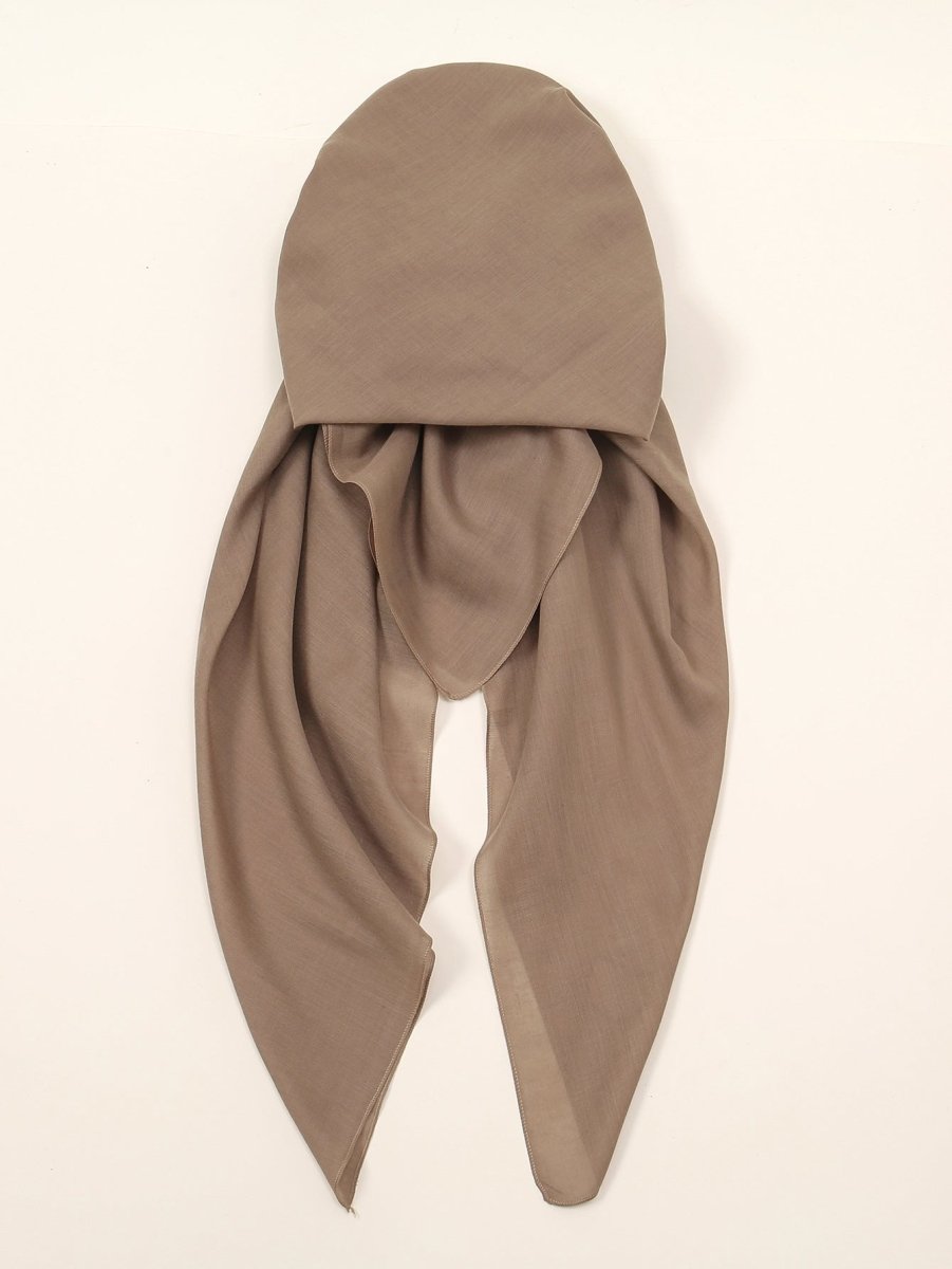 Premium Elastic Turban Caps Triangle Headwrap with Two - Tail Pullover Design. (MH118) - Mariam's Collection