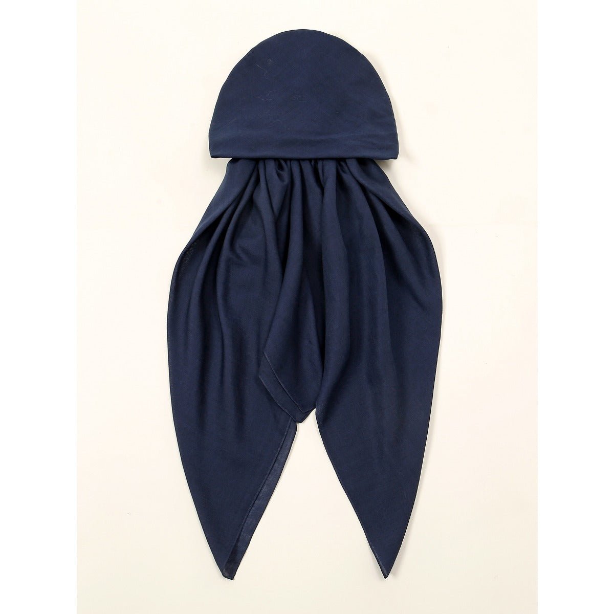 Premium Elastic Turban Caps Triangle Headwrap with Two - Tail Pullover Design. (MH118) - Mariam's Collection