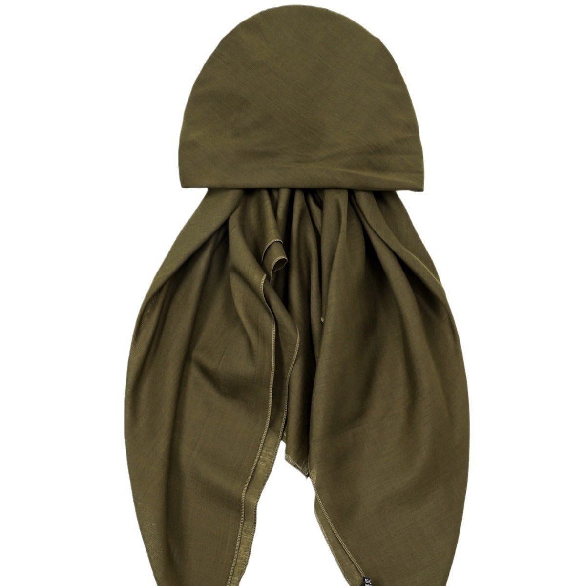 Premium Elastic Turban Caps Triangle Headwrap with Two - Tail Pullover Design. (MH118) - Mariam's Collection