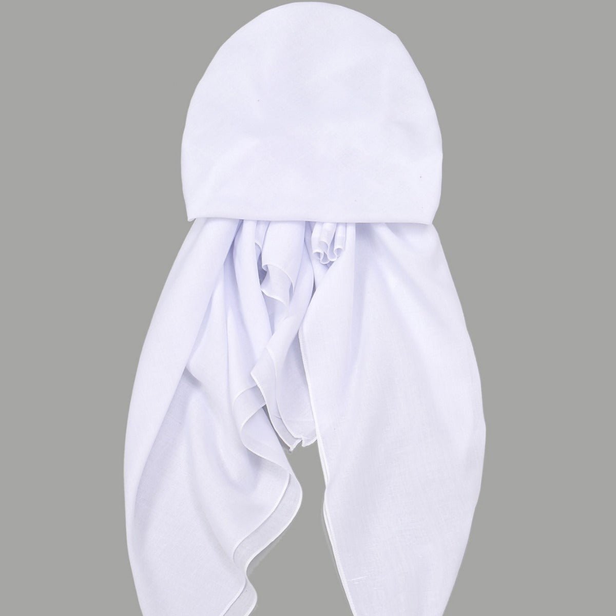 Premium Elastic Turban Caps Triangle Headwrap with Two - Tail Pullover Design. (MH118) - Mariam's Collection